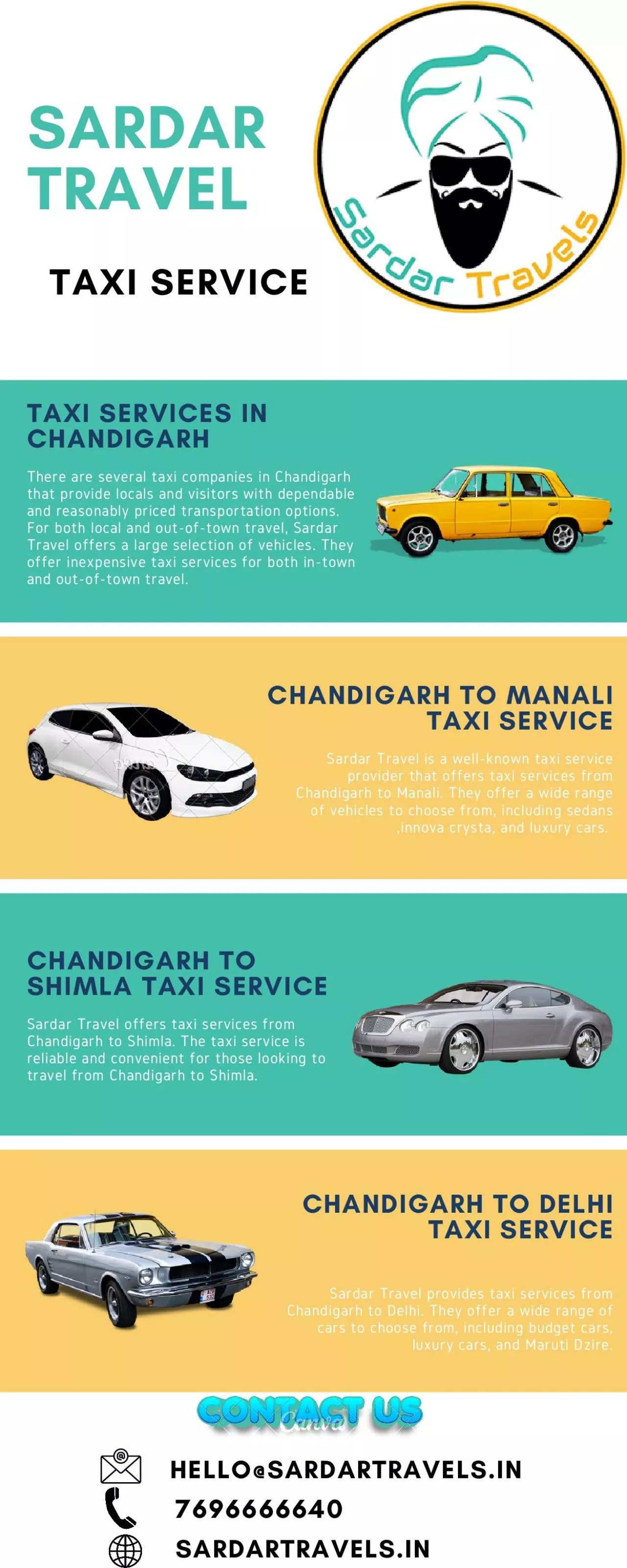 PDF-Chandigarh to Shimla Taxi Service