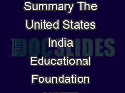  OBAMA SINGH  ST CENTURY KNOWLEDGE INITIATIVE OSI Request for Proposal Summary The United