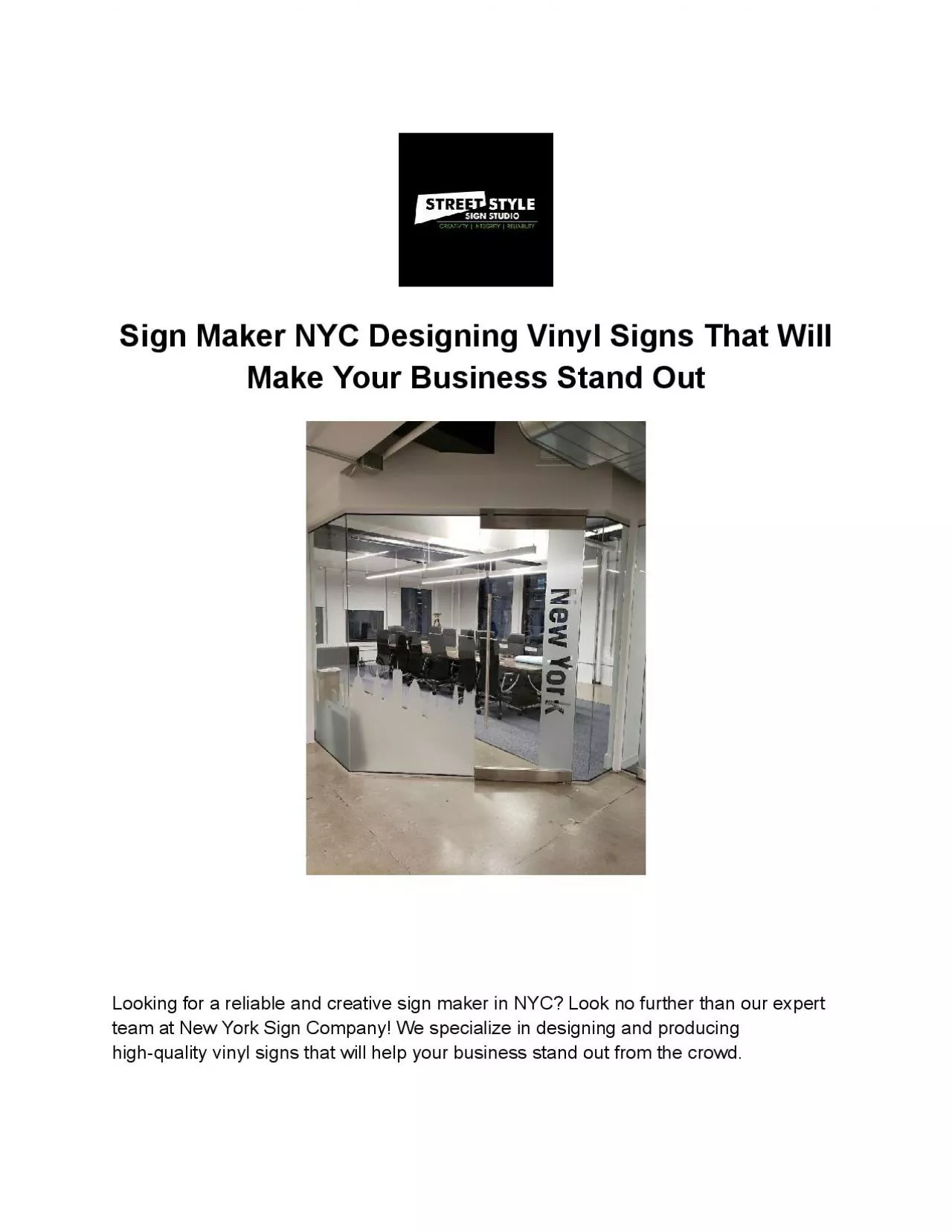 Sign Maker NYC Designing Vinyl Signs That Will Make Your Business Stand Out