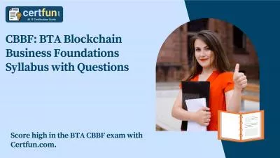 CBBF: BTA Blockchain Business Foundations Syllabus with Questions