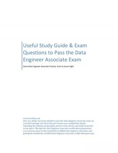 Useful Study Guide & Exam Questions to Pass the Data Engineer Associate Exam