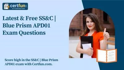 Latest & Free SS&C | Blue Prism APD01 Exam Questions