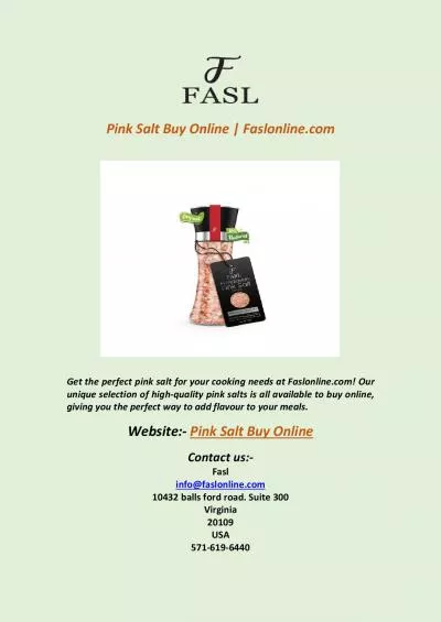 Pink Salt Buy Online | Faslonline.com