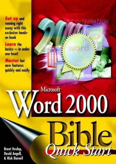 (BOOK)-Microsoft? Word 2000 Bible: Quick Start