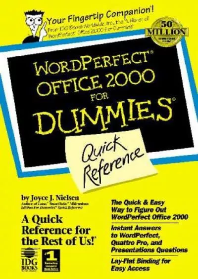 (BOOK)-Wordperfect Office 2000 for Dummies: Quick Reference