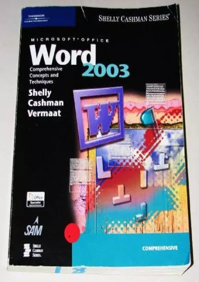 (DOWNLOAD)-Microsoft Office Word 2003: Comprehensive Concepts and Techniques