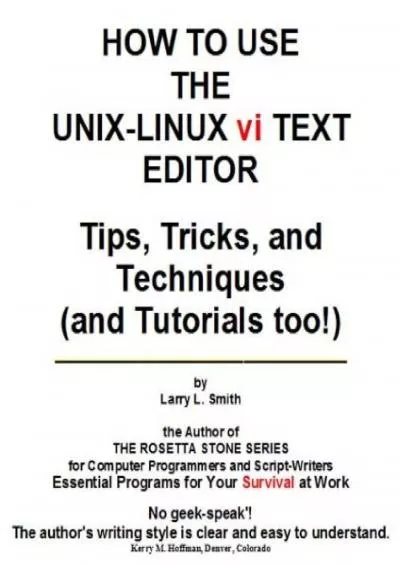 (READ)-How to Use the Unix-Linux vi Text Editor