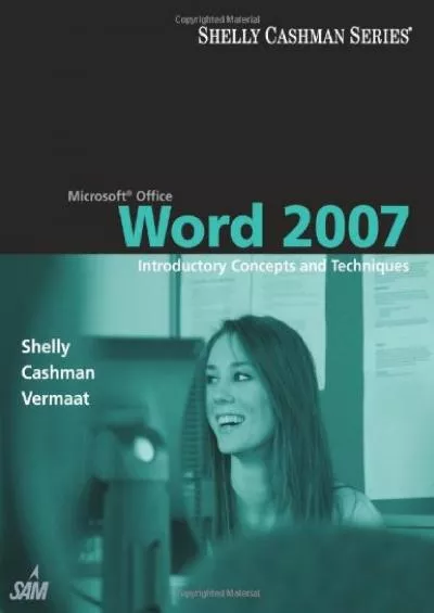 (BOOK)-Microsoft Office Word 2007: Introductory Concepts and Techniques (Available Titles Skills Assessment Manager (SAM) - Office 2007)