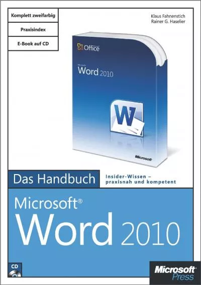 (BOOS)-Microsoft Word 2010 - Das Handbuch (German Edition)