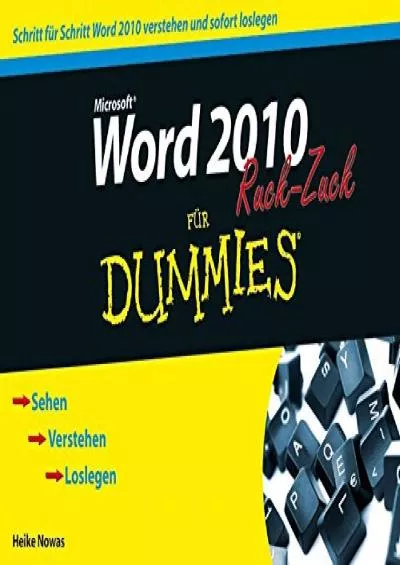 (EBOOK)-Word 2010 für Dummies Ruck-Zuck (German Edition)