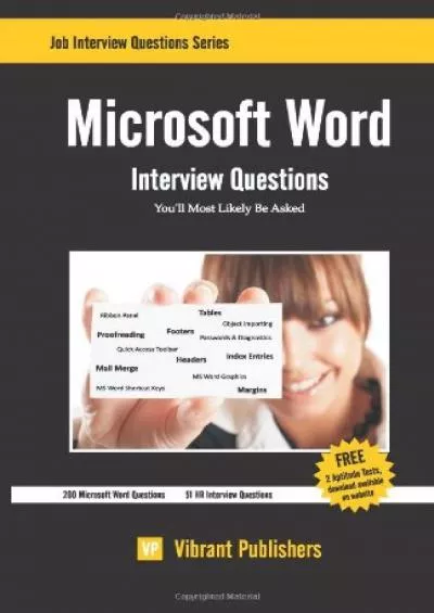 (BOOK)-Microsoft Word Interview Questions You\'ll Most Likely Be Asked