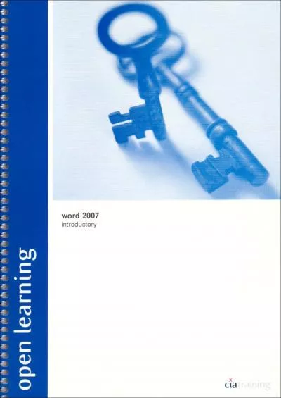 (DOWNLOAD)-Open Learning Guide for Word 2007 Introductory
