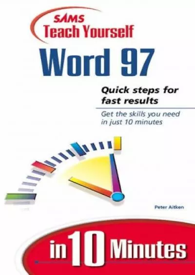 (BOOK)-Teach Yourself Word 97 in 10 Minutes