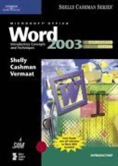 (DOWNLOAD)-Microsoft Office Word 2003: Introductory Concepts and Techniques, CourseCard