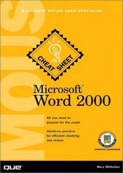 (DOWNLOAD)-Microsoft Word 2000 Mous Cheat Sheet