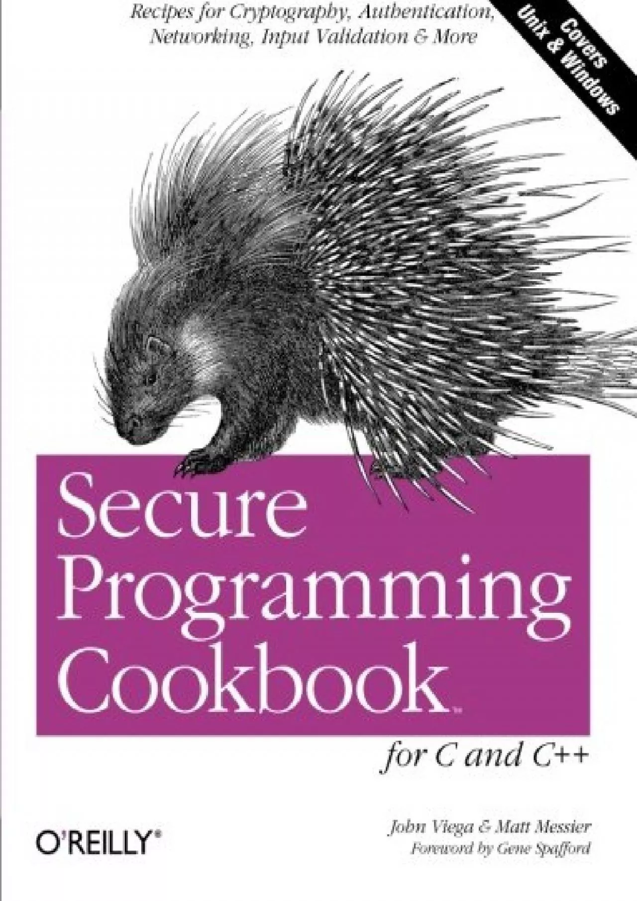 PDF-(READ)-Secure Programming Cookbook for C and C++: Recipes for Cryptography, Authentication,