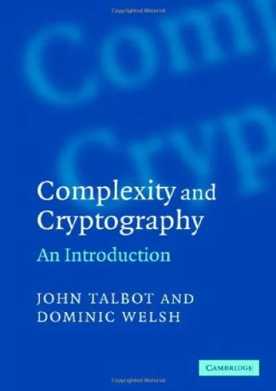 (BOOS)-Complexity and Cryptography: An Introduction