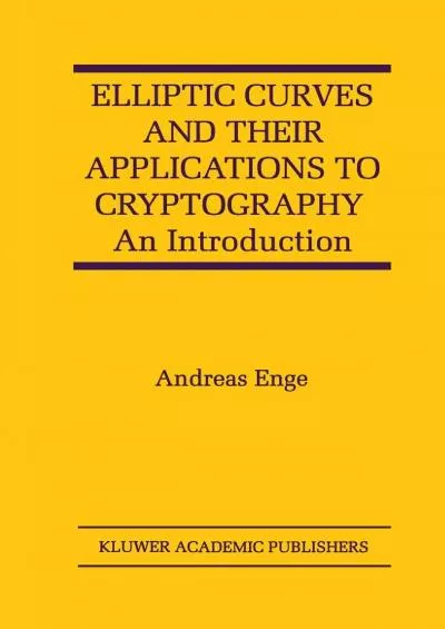 (EBOOK)-Elliptic Curves and Their Applications to Cryptography: An Introduction