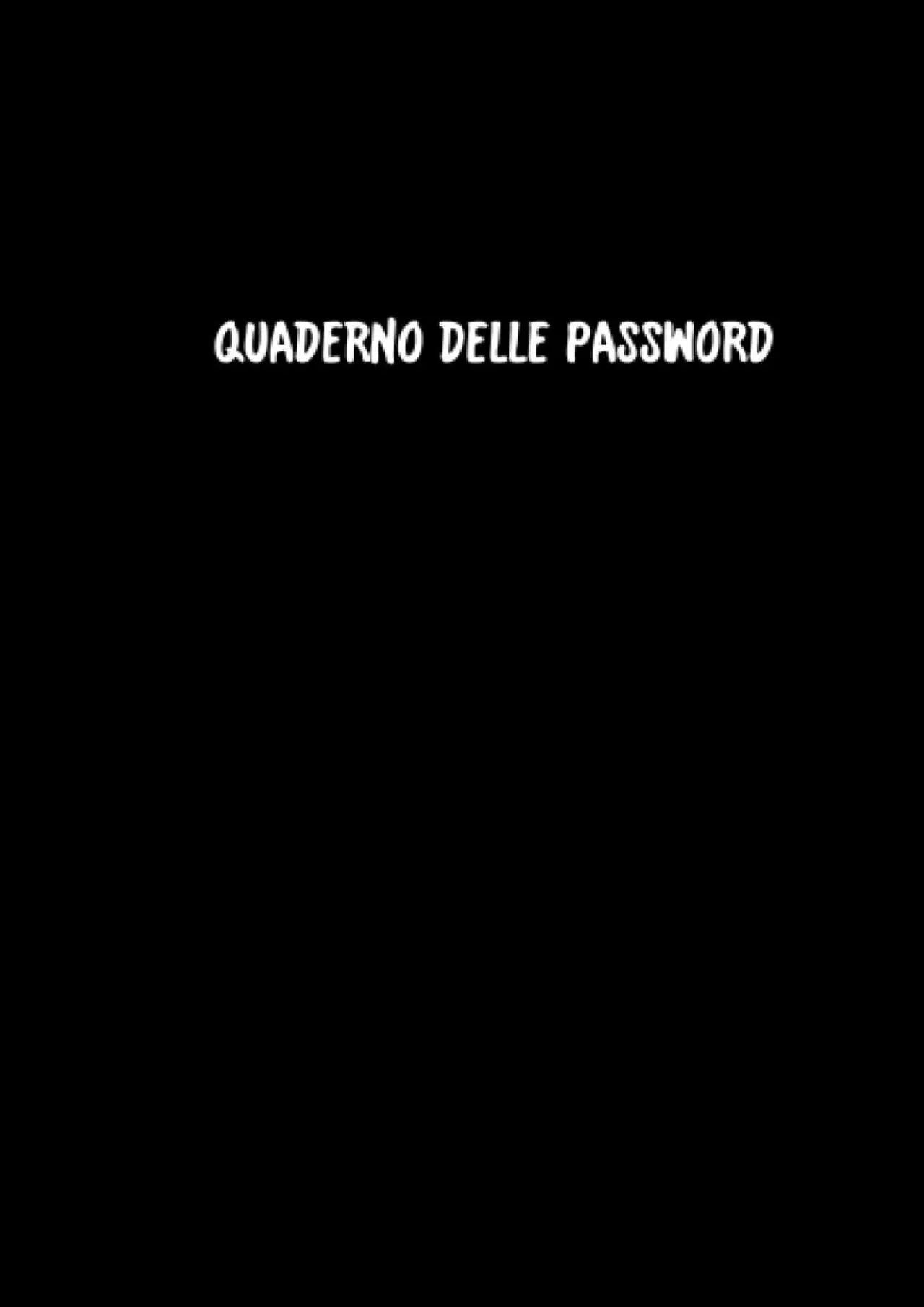 PDF-(BOOS)-Quaderno delle Password: Diario delle password alfabetico A6 per non dimenticare