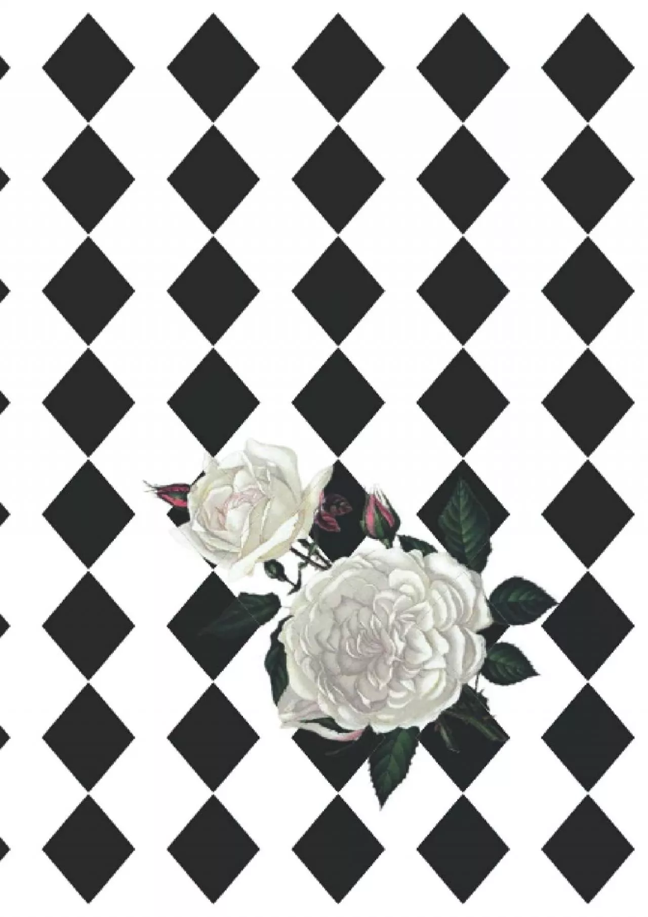 PDF-(READ)-White Rose Harlequin Password Book: Discreet to look like a Journal but the interior