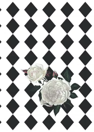 (READ)-White Rose Harlequin Password Book: Discreet to look like a Journal but the interior