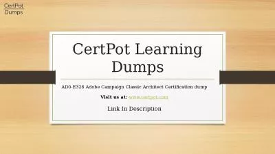 AD0-E328 Adobe Campaign Classic Architect Certification dump