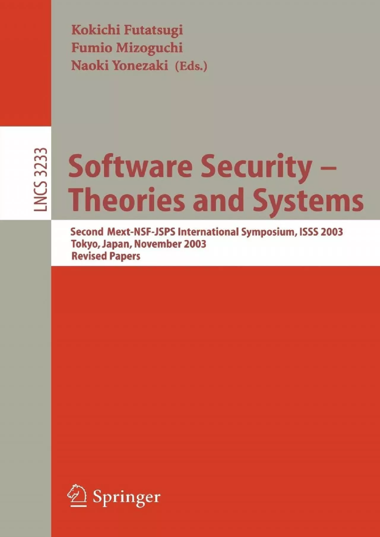 (EBOOK)-Software Security - Theories and Systems: Second Mext-WSF-JSPS International Symposium,