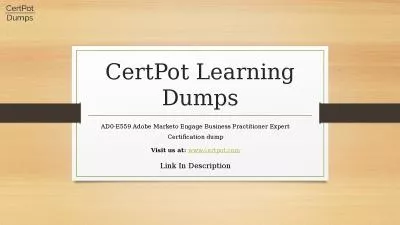 AD0-E559 Adobe Marketo Engage Business Practitioner Expert Certification dump