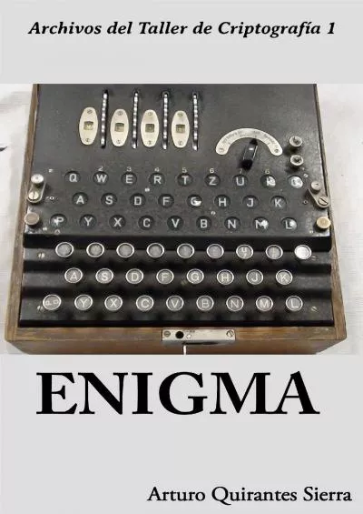 (EBOOK)-ENIGMA (Archivos del Taller de Criptografía) (Spanish Edition)