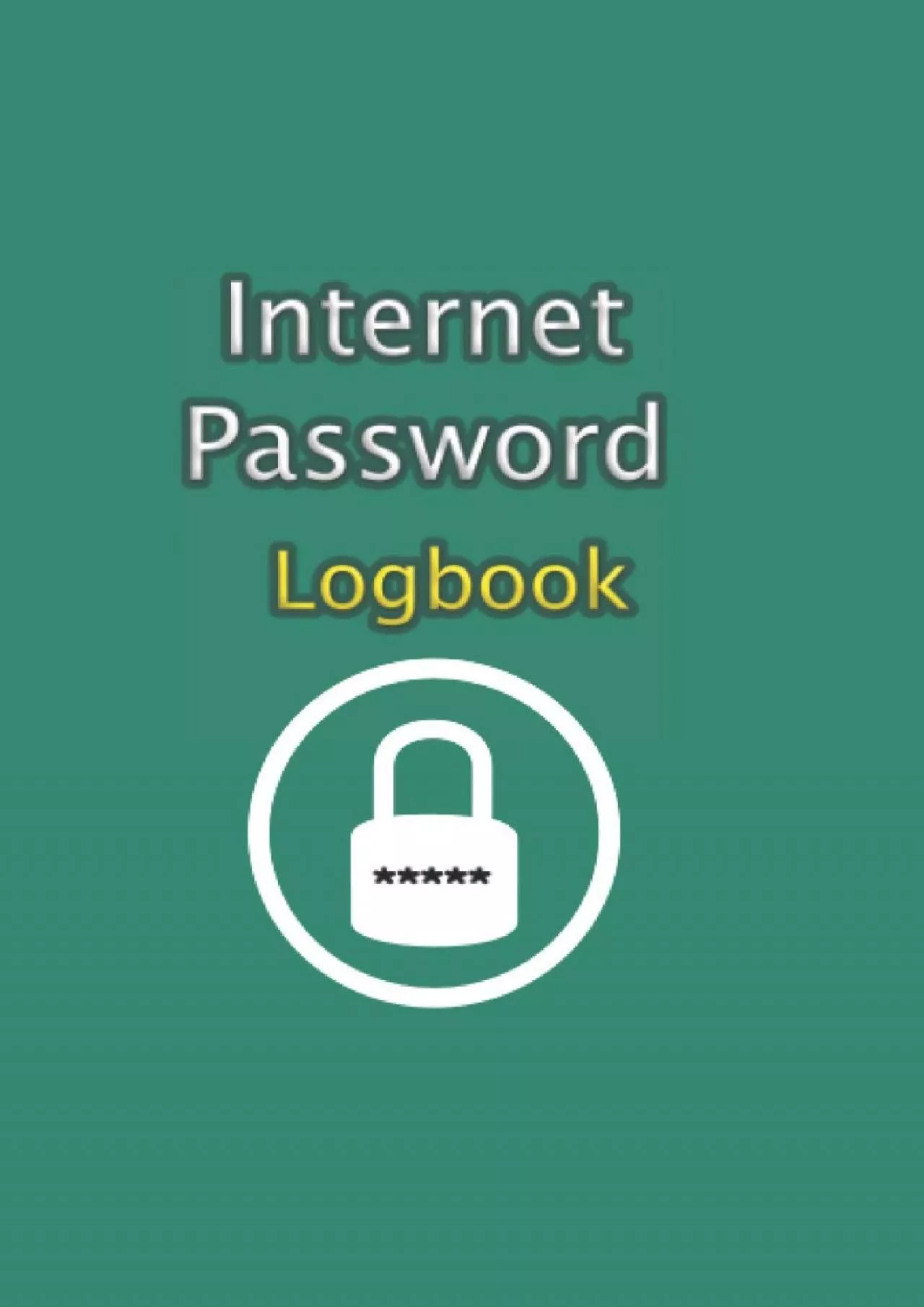 PDF-(DOWNLOAD)-Internet Password Logbook: Password book with alphabetical tabs, Password notebook,