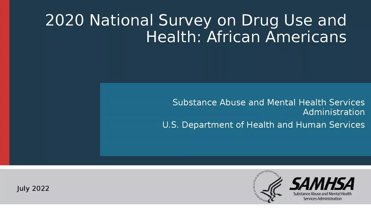 PPT-2020 National Survey on Drug Use and Health: