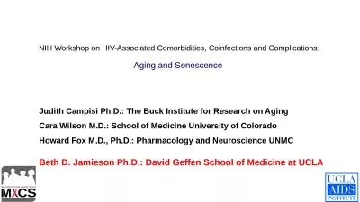 NIH Workshop on HIV-Associated Comorbidities, Coinfections and Complications: