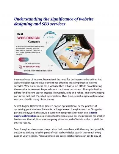Understanding the significance of website designing and SEO services