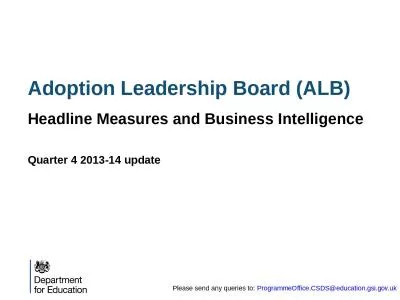 Adoption Leadership Board (ALB)