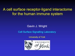 A cell surface receptor-ligand