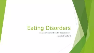 Eating Disorders Johnson County Health Department