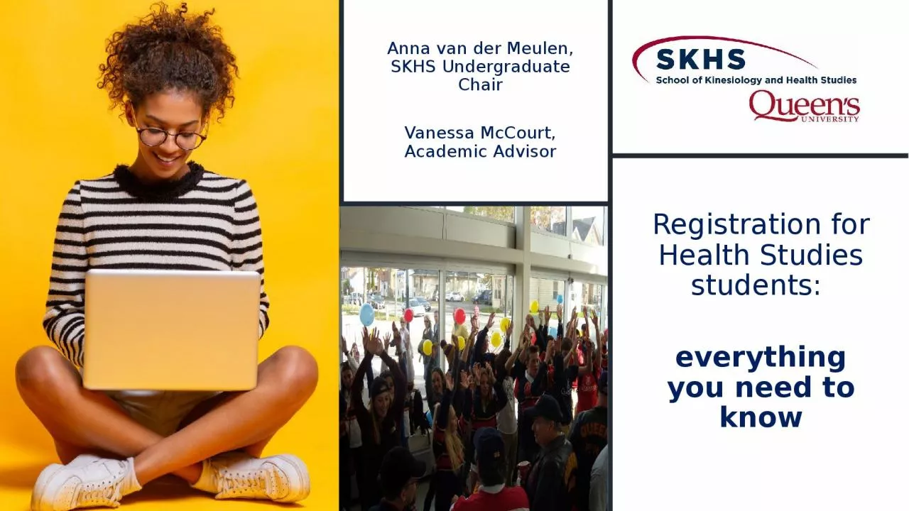 Registration for Health Studies students:
