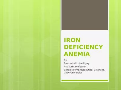 IRON DEFICIENCY ANEMIA By