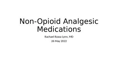 Non-Opioid Analgesic Medications