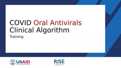 COVID  Oral Antivirals 