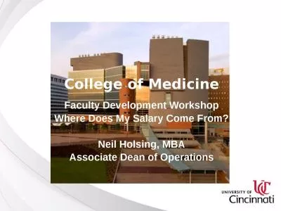 College of Medicine Faculty Development Workshop
