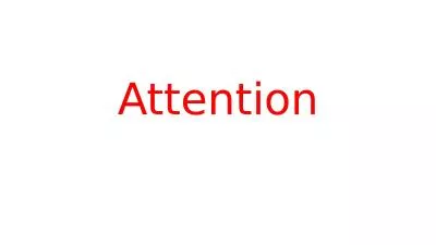 Attention Attention: 4 Major Conditions of Attention