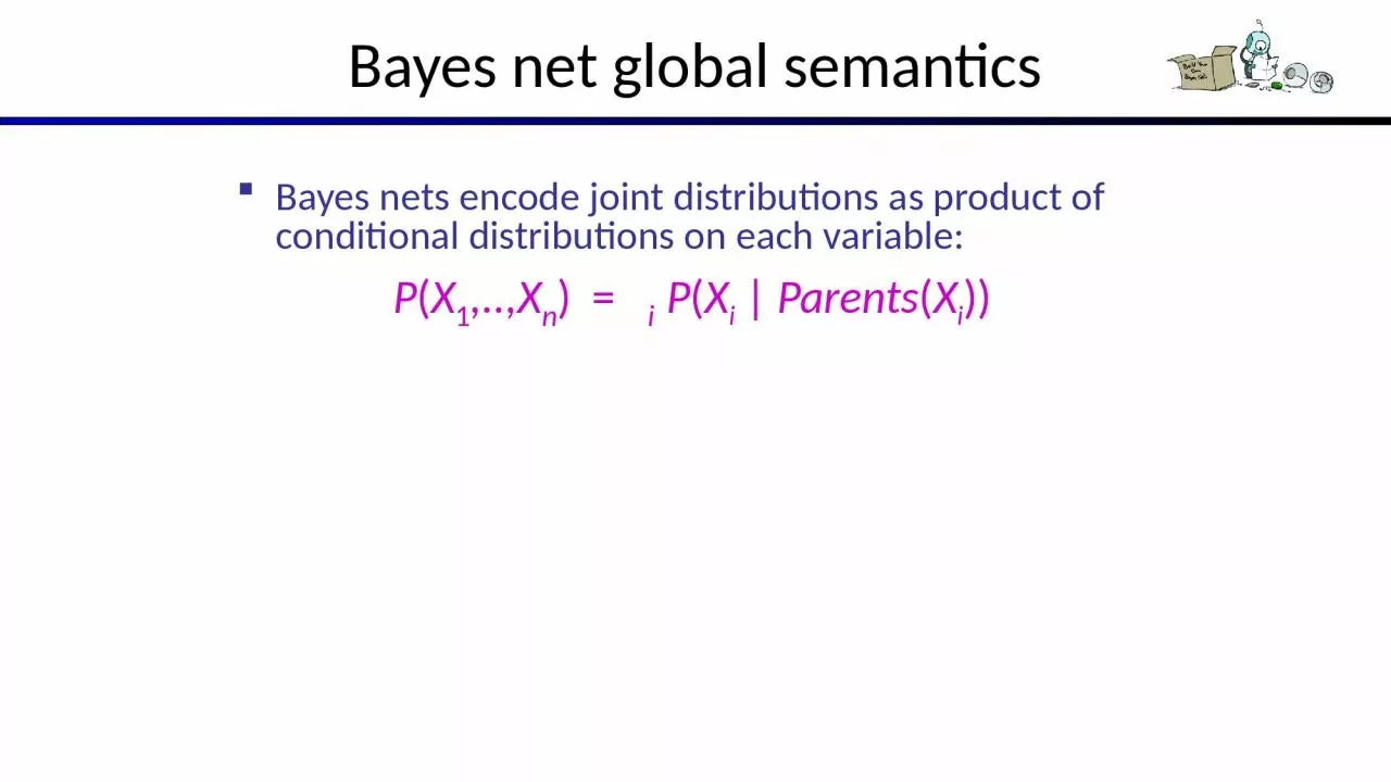 Bayes net global semantics