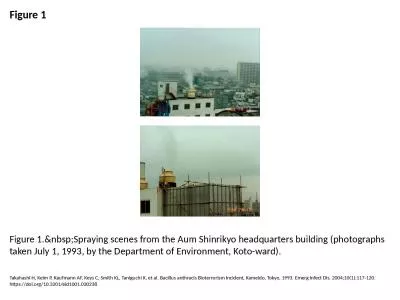 Figure 1 Figure 1.&nbsp;Spraying scenes from the Aum Shinrikyo headquarters building (photograp