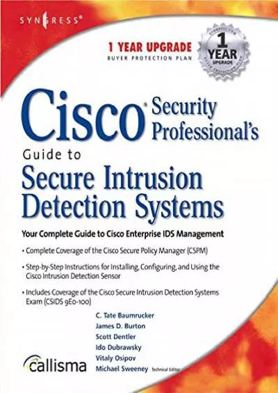 (READ)-Cisco Security Professional\'s Guide to Secure Intrusion Detection Systems