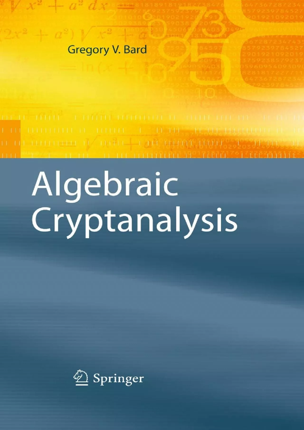 PDF-(BOOS)-Algebraic Cryptanalysis