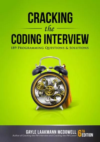 (READ)-Cracking the Coding Interview: 189 Programming Questions and Solutions