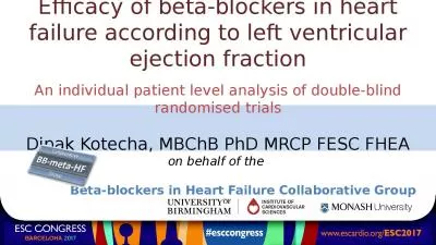 Efficacy of beta-blockers in heart failure according to left ventricular ejection fraction