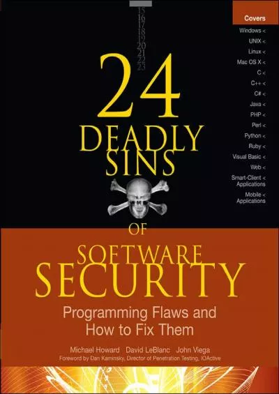 (BOOK)-24 Deadly Sins of Software Security: Programming Flaws and How to Fix Them