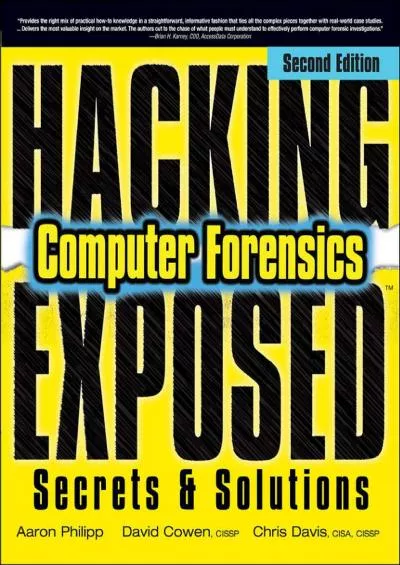 (DOWNLOAD)-Hacking Exposed Computer Forensics, Second Edition: Computer Forensics Secrets  Solutions